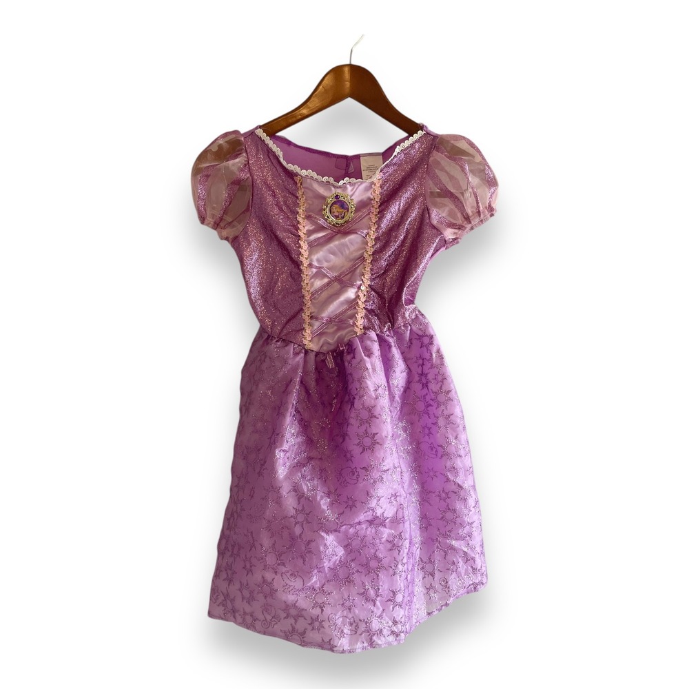 Disney Rapunzel Tangled‎ Princess Costume Dress Purple Glitter Girls Size 4-6
